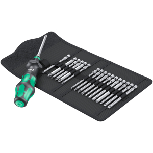 WERA - Set di bit con impugnatura universale Turbo 19 pezzi, Numero pezzi: 19