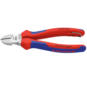 KNIPEX - Tronchese con tagliente laterale con occhiello di sicurezza, Lunghezza complessiva: 160 mm