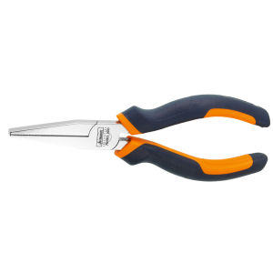 GARANT - Pinza a becchi lunghi, piatti, cromata con manici rivestiti, Lunghezza complessiva: 160 mm