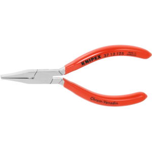 KNIPEX - Pinza per meccanica di precisione cromata becchi piatti larghi, Lunghezza complessiva: 125 mm