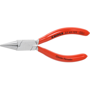 KNIPEX - Pinza per meccanica di precisione cromata becchi a punta tonda, Lunghezza complessiva: 125 mm