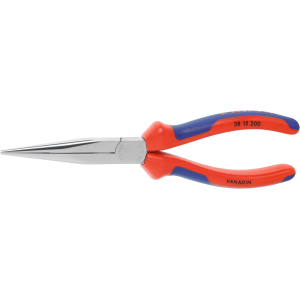 KNIPEX - Pinza per meccanica cromata becchi a punta ovale diritti, Lunghezza complessiva: 200 mm