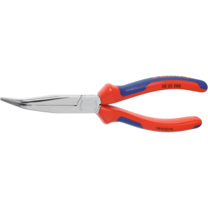 KNIPEX - Pinza per meccanica cromata becchi mezzotondi, piegati a 40°, Lunghezza complessiva: 200 mm