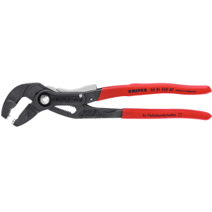 KNIPEX - Pinza per fascette elastiche con dispositivo di bloccaggio, Lunghezza complessiva: 250 mm