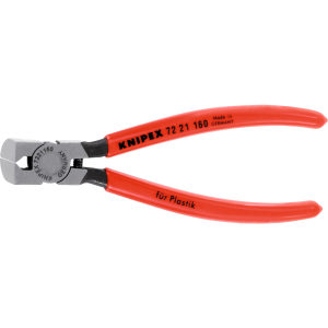 KNIPEX - Tronchese a tagliente laterale per plastica, piegato a 85°, KW, Lunghezza complessiva: 160 mm