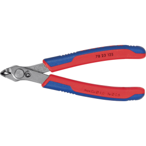 KNIPEX - Tronchese a tagliente laterale per elettronica Super Knips piegato a 60°, KW, Lunghezza complessiva: 125 mm