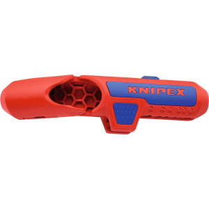 KNIPEX - Utensile spelacavi a molla universale ErgoStrip per mancini, Per ⌀ Cavo: 8-13 mm
