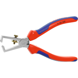 KNIPEX - Pinza spellafili, esecuzione cromata, Lunghezza complessiva: 160 mm