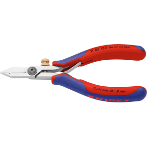 KNIPEX - Forbici spellafili per elettronica, Lunghezza complessiva: 140 mm