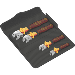 WERA - Set di chiavi regolabili Joker 6004, Autoregolante, VDE, isolato, Numero pezzi: 4