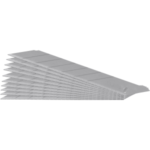 LUTZ BLADES - Set di 10 lame preincise a settori “experience”, 9 mm, punta a 30°, Numero: 10