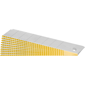 LUTZ BLADES - Set di 10 lame preincise a settori “longlife”, 18 mm con taglio ondulato, TiN, Numero: 10