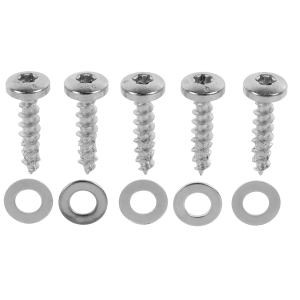 HOFFMANN - Set di viti per tappetini in bambù 5 pezzi, ⌀: 4,5 mm