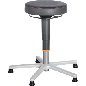 GARANT - Sgabello da lavoro ergonomico, skay simil-pelle, con elemento scorrevole, Modello: 1