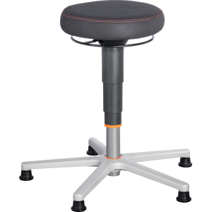 GARANT - Sgabello da lavoro ergonomico, imbottitura di stoffa, con elemento scorrevole, Modello: 1