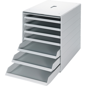 DURABLE - Cassettiera con protezione antipolvere, Numero vaschette: 7