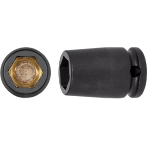 HOLEX - Bussola IMPACT con attacco esagonale da 3/8 pollici con magnete, Apertura: 10 mm