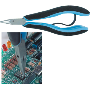 LINDSTRÖM - Pinza a becchi corti diritti per elettronica, Lunghezza complessiva: 150 mm