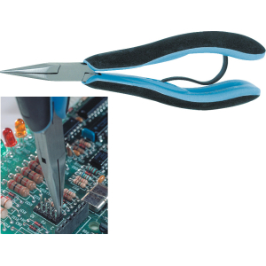 LINDSTRÖM - Pinza a becchi corti diritti per elettronica, Lunghezza complessiva: 150 mm